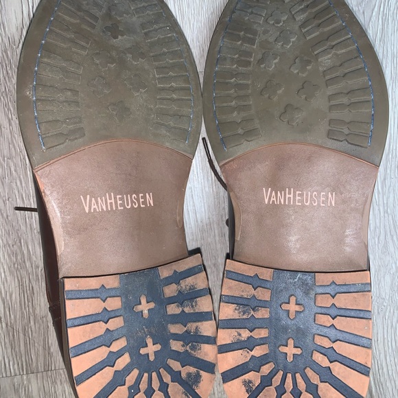 Van Heusen- Mens Gable Dress Shoes 10.5 Brown - Picture 5 of 8